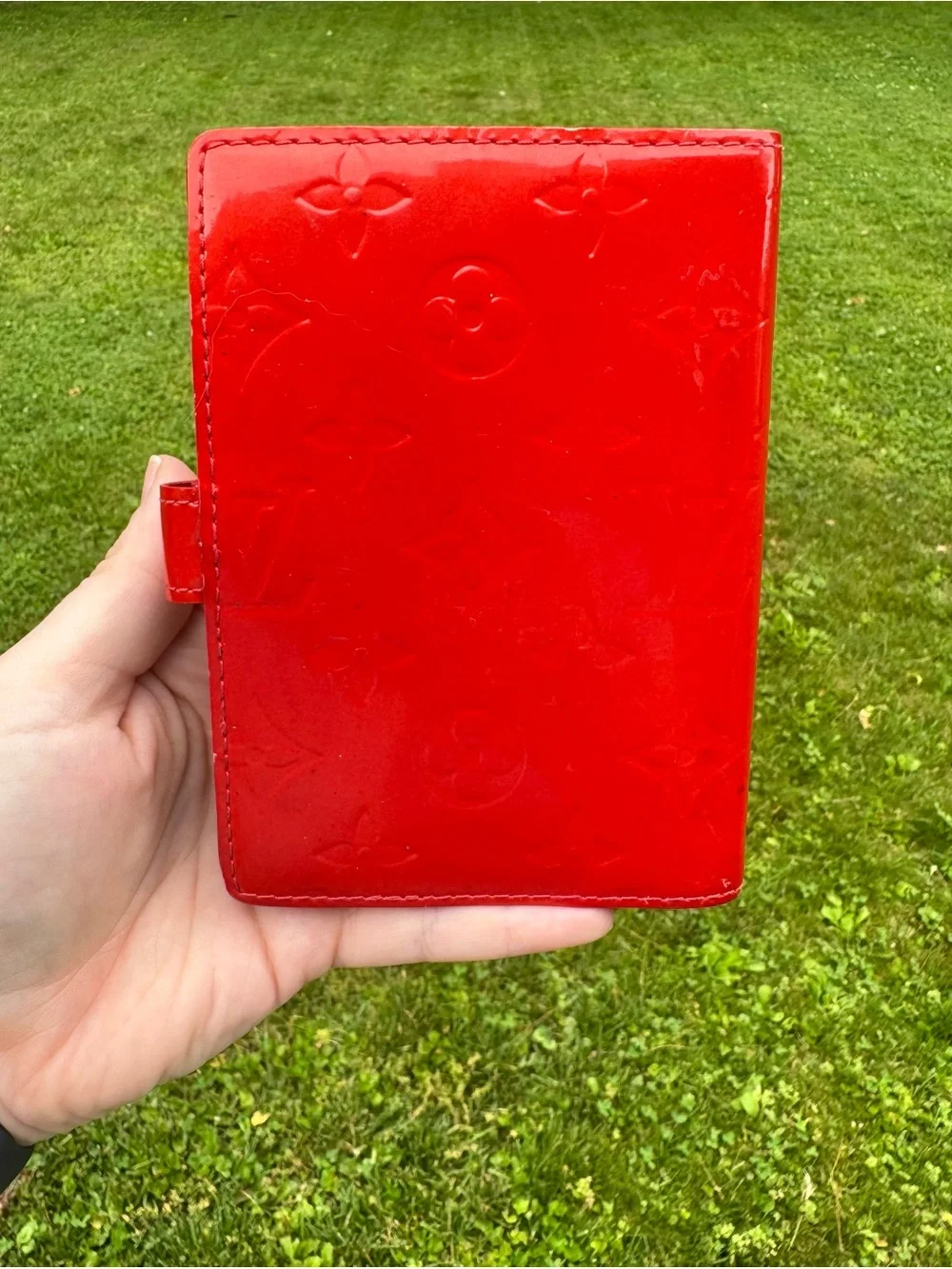 Louis Vuitton Red Vernis Agenda - PM